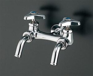 横水栓(吐水口回転、2口、節水)