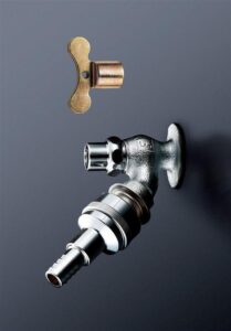 散水栓(ホース接続形、キー式、カップリング、節水、共用)